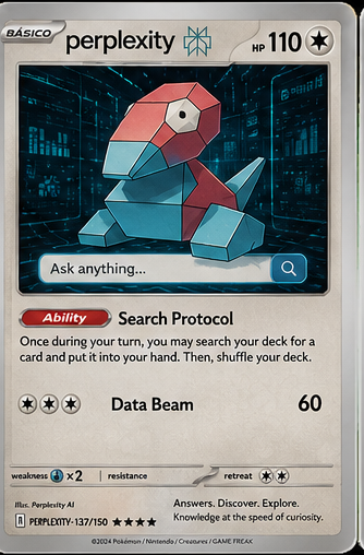 Perplexity Rare PokeStocks collectible card