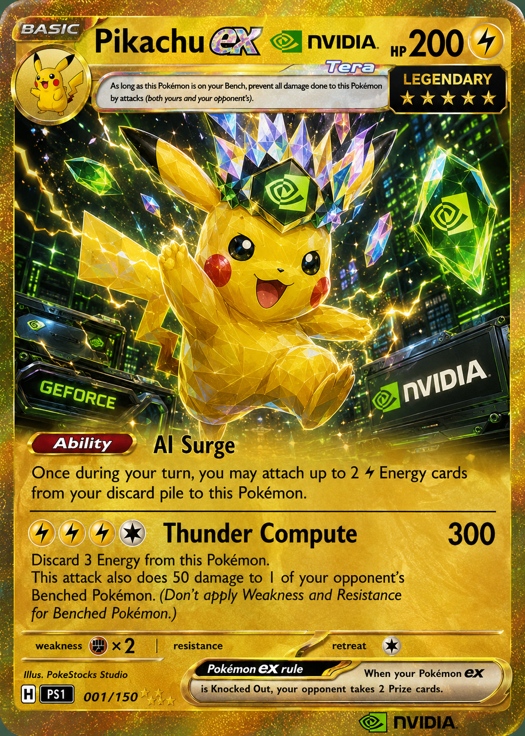 NVIDIA Mythic PokeStocks collectible card