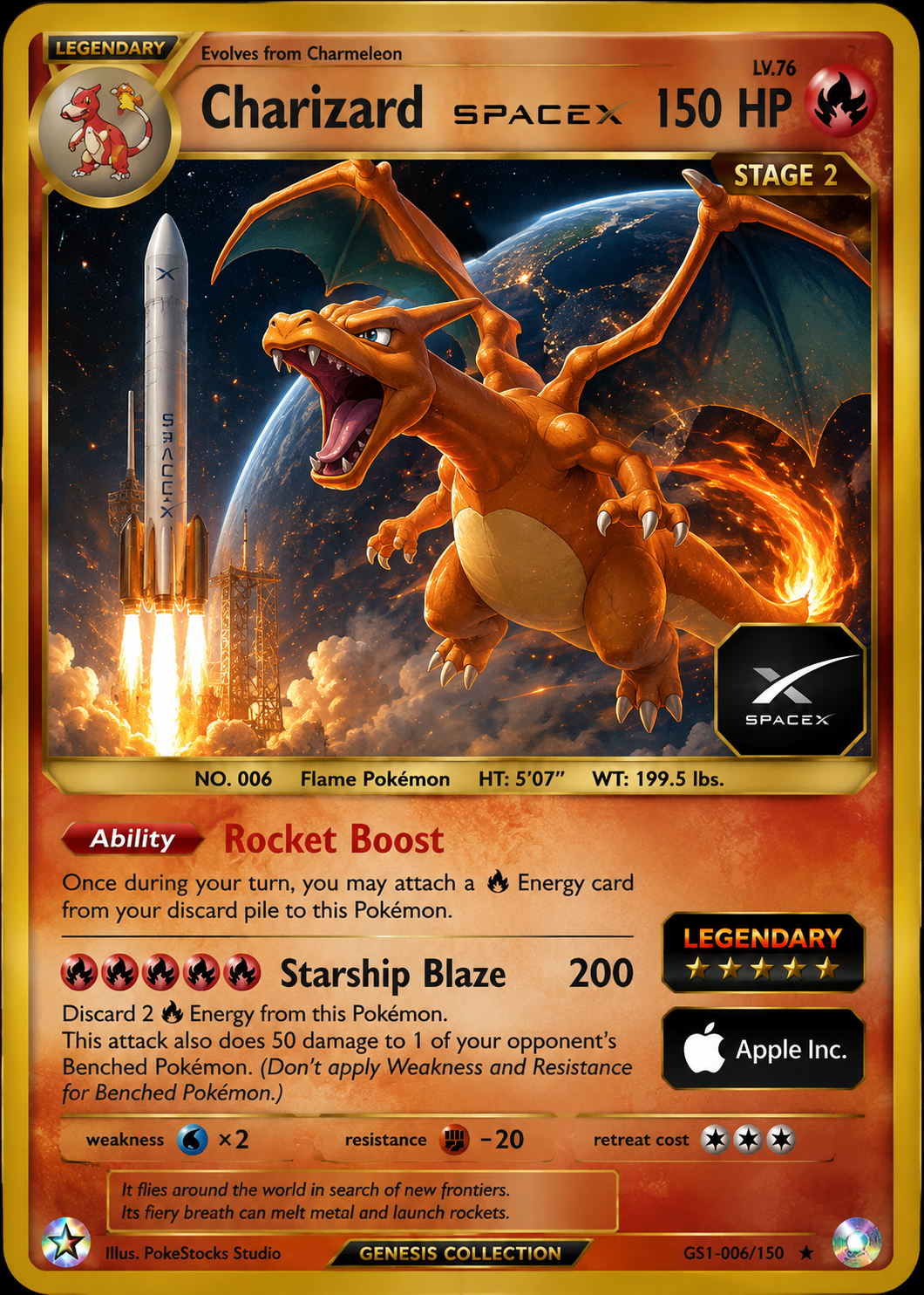 SpaceX Founder PokeStocks collectible card