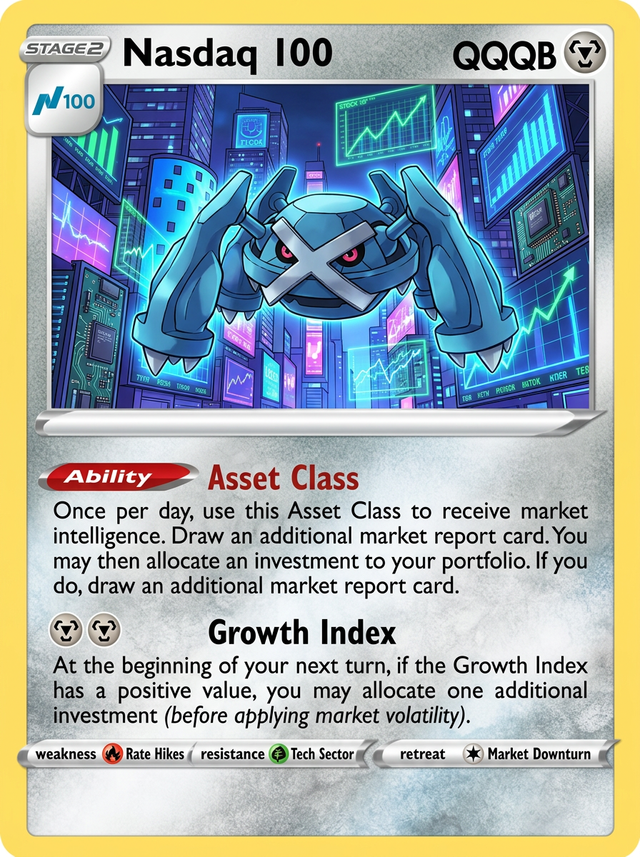 Nasdaq 100 Legendary PokeStocks collectible card