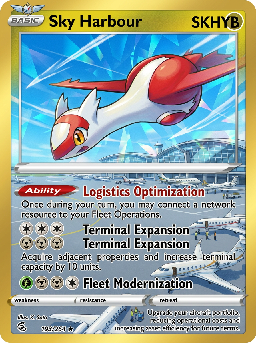 Sky Harbour Legendary PokeStocks collectible card