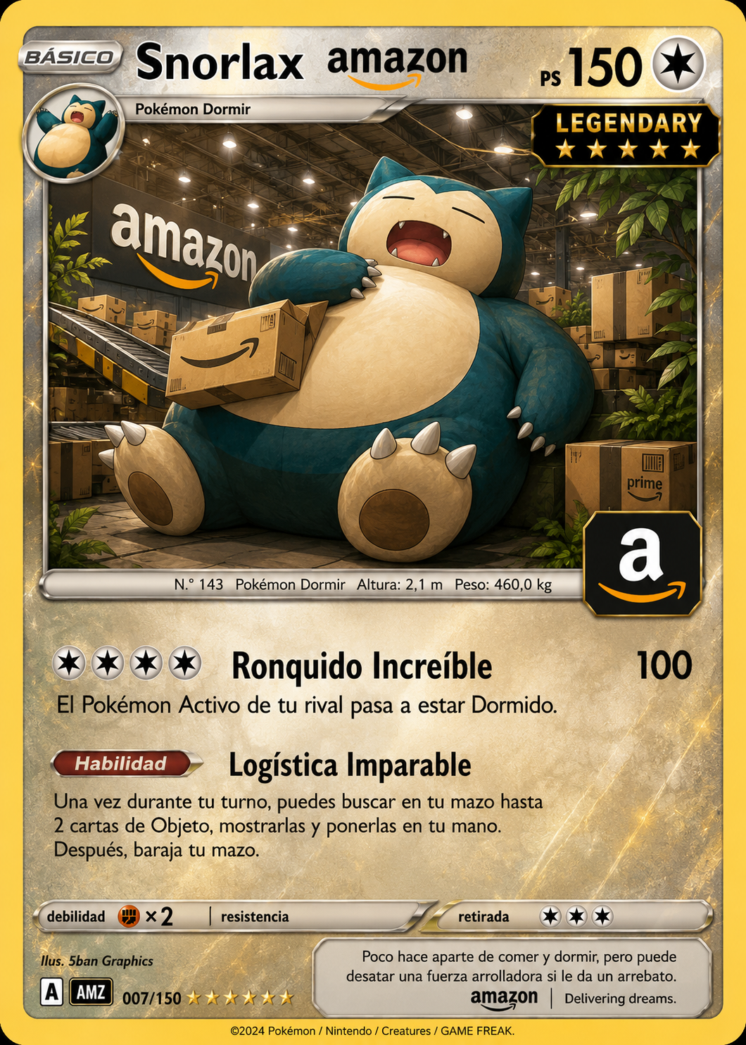 Amazon Legendary PokeStocks collectible card