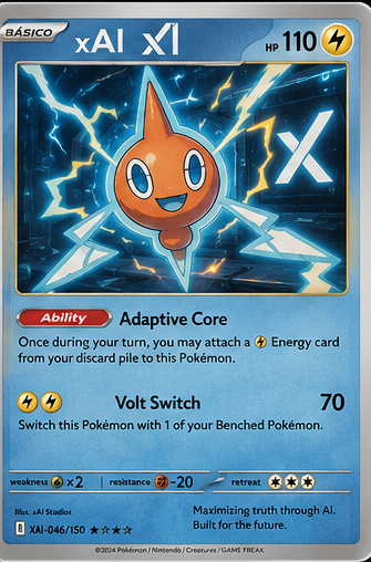 xAI Shiny PokeStocks collectible card